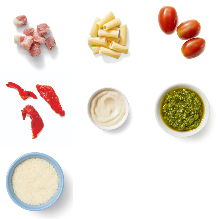 Recipe 15Min Sausage & Pesto Pasta with Tomatoes & PreCooked