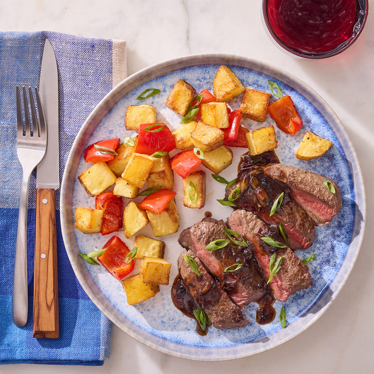 Recipe Seared Steaks & Black BeanChile Sauce with SesameRoasted