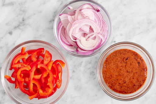 Prepare the ingredients & make the sauce