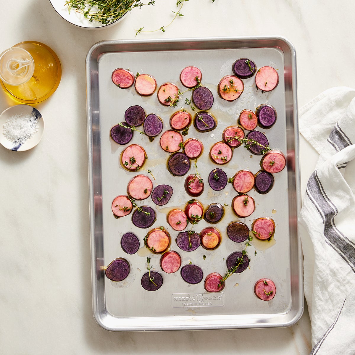 half sheet pan blue apron nordic sheet pans