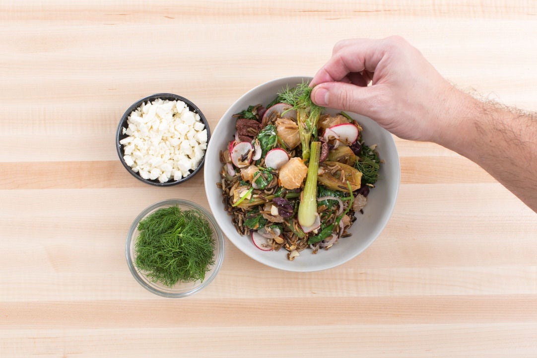 Recipe Baby Fennel, Grapefruit & Almond Salad with Olives, Radishes