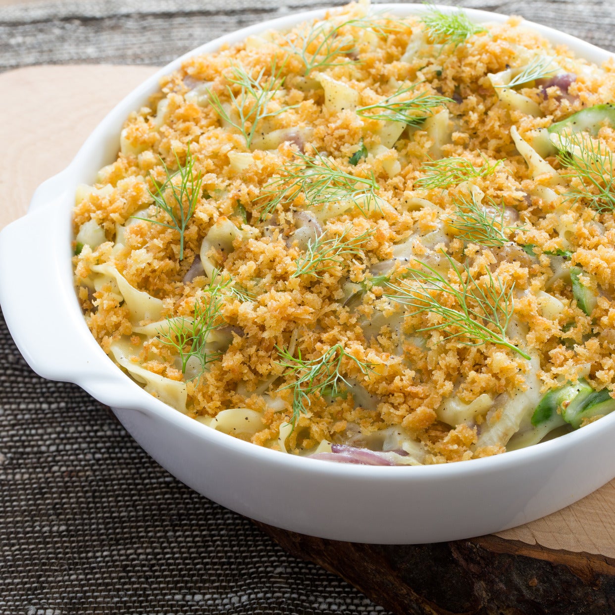 Recipe Spring Casserole with Fennel, Asparagus & Golden Raisins Blue Apron