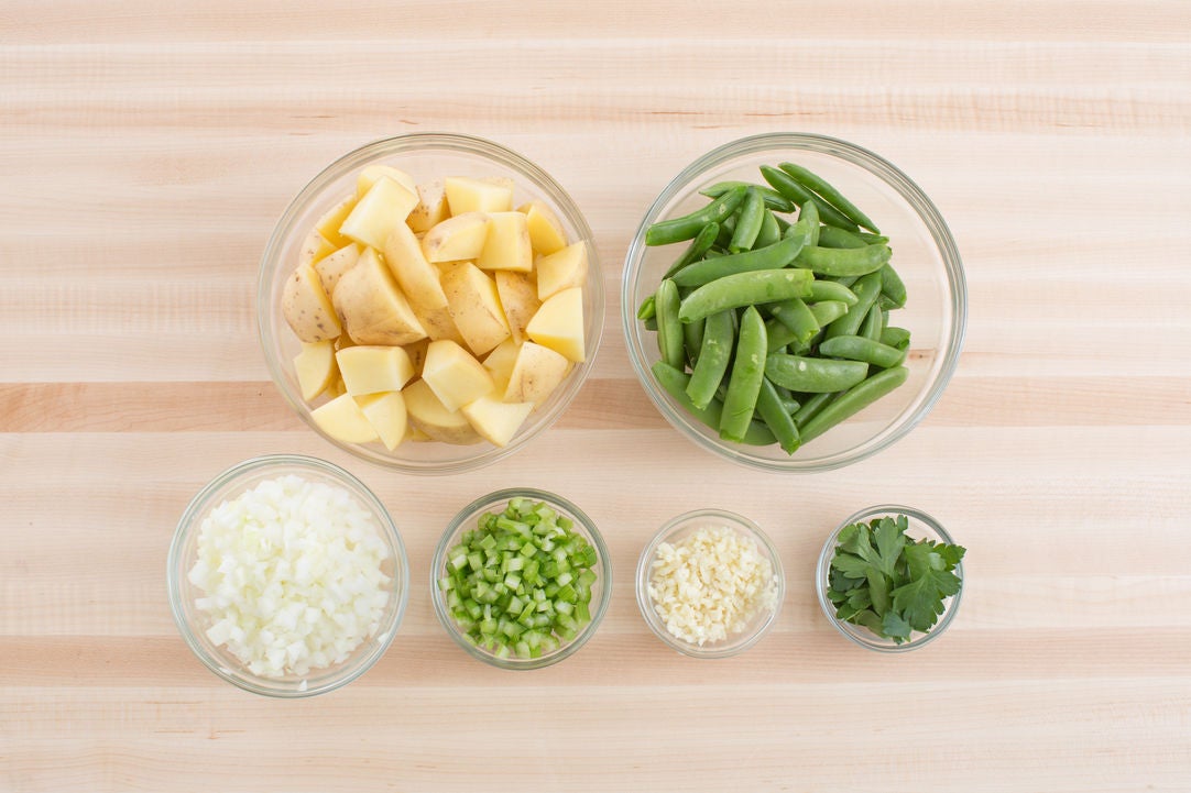 Recipe Turkey Meatloaf with Creamy Mashed Potatoes & Sauteed Snap Peas