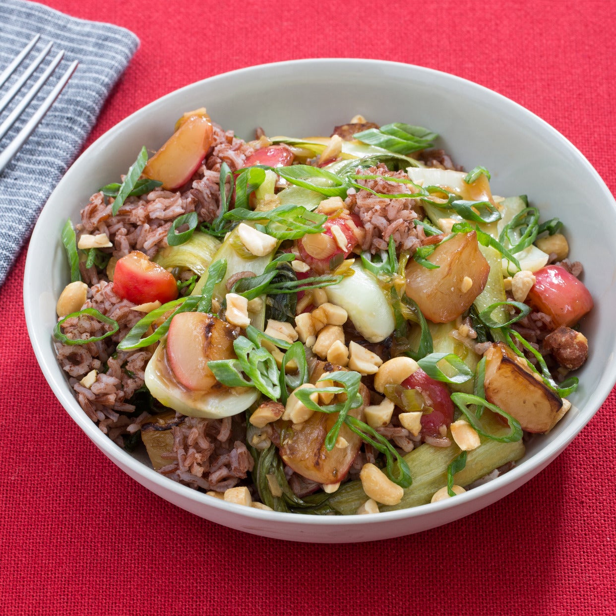 Recipe Sweet & Sour Vegetable StirFry with Radishes, Bok Choy & Pink