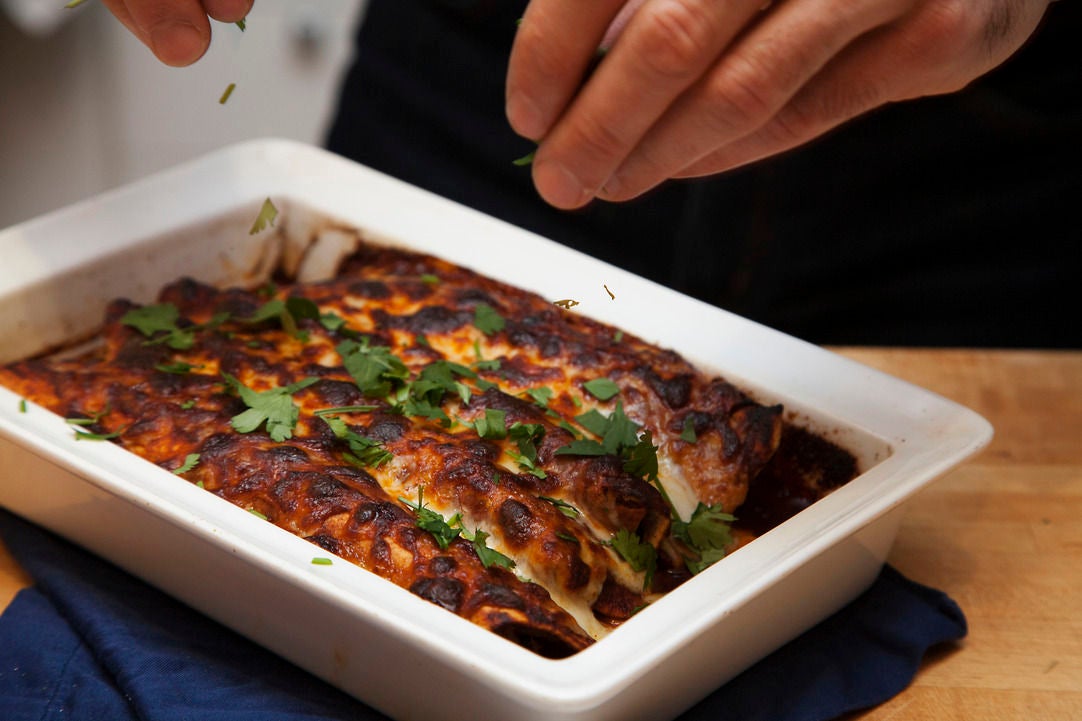 Recipe Chicken Mole Enchiladas Blue Apron