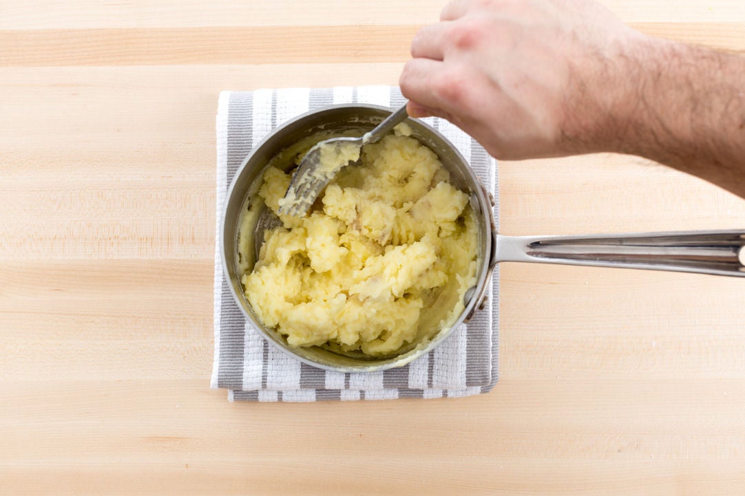 Recipe Seared Steaks & Mashed Potatoes with Sautéed Radishes & Snap