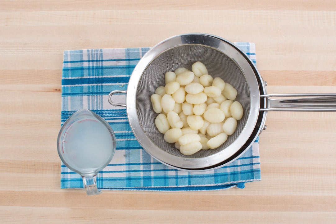 Recipe Spring Pea Gnocchi with Parmesan & Garlic Scape Sauce Blue Apron