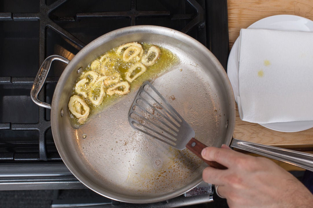 Recipe Summer Bean & Mushroom Pasta with Crispy Shallot Rings Blue Apron