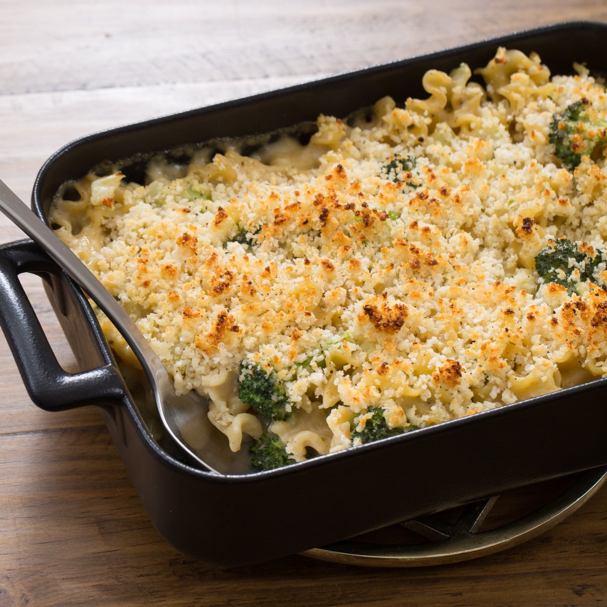 Recipe Creamy Broccoli & Fennel Casserole with Mafalda Pasta & Fontina