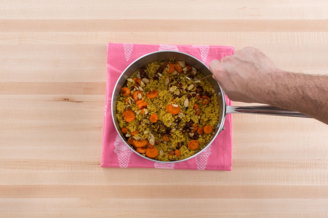 Recipe Spiced Chicken Pitas & Couscous with Carrots, Dates & Cucumber