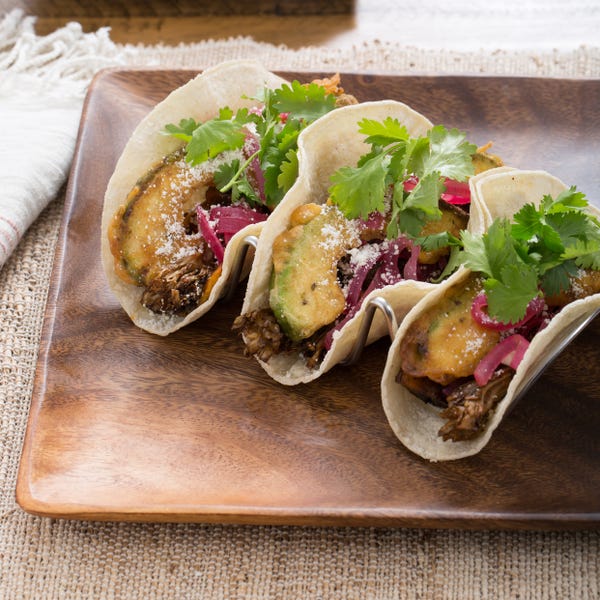 Recipe: Mixed Mushroom Tacos with Crispy Avocado & Cotija ...