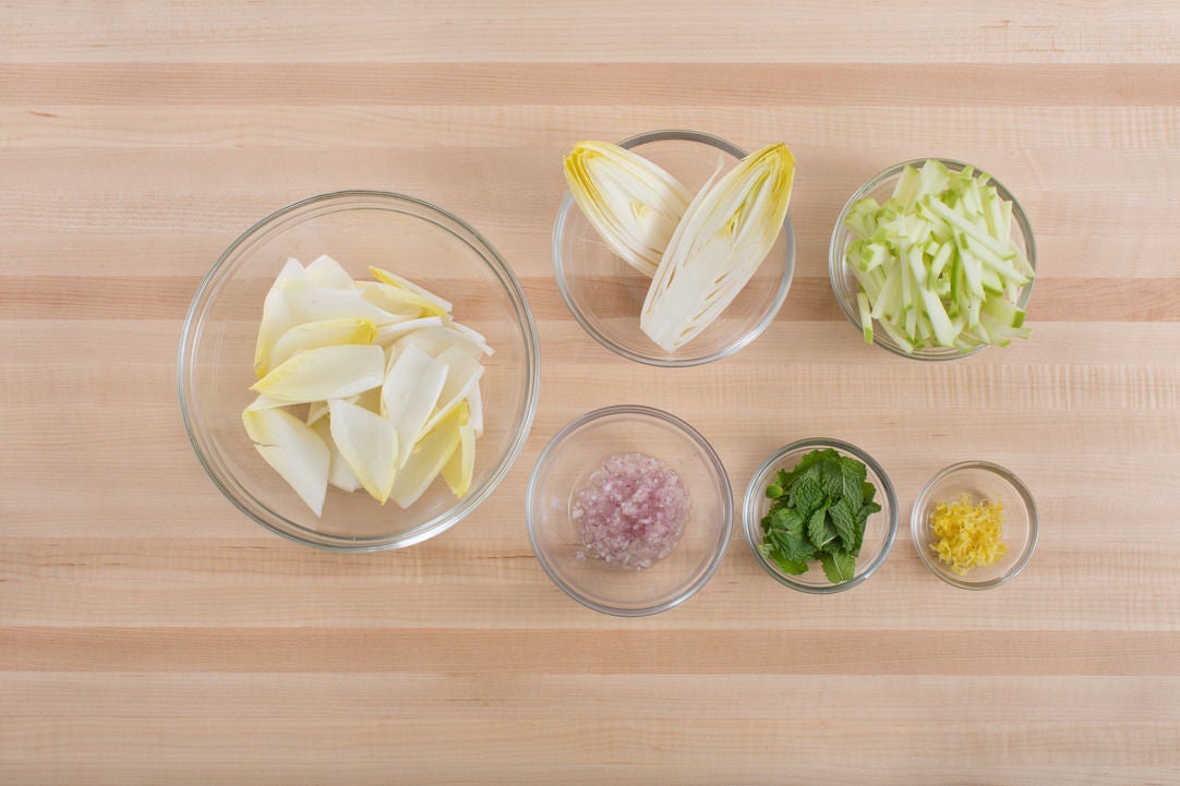 Recipe Roast Pork & Braised Endive with Green Apple & Endive Salad