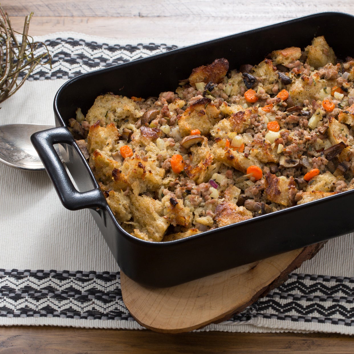 Recipe: Pork & Mushroom Stuffing with Sourdough Bread & Fresh Herbs ...