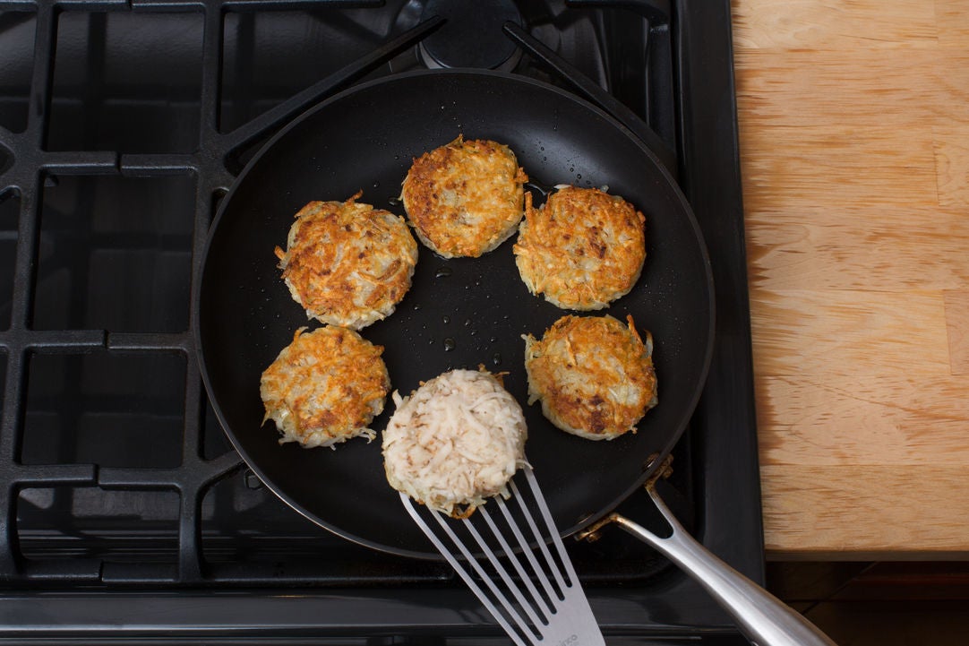 Recipe Roast Chicken & Potato Latkes with Savoy Cabbage & Apple