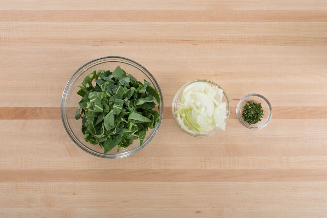 Recipe Spiced Roast Chicken & Collard Greens with Maple Butter & Thyme