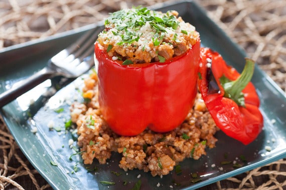 Stuffed Peppers with Beef & Millet-image