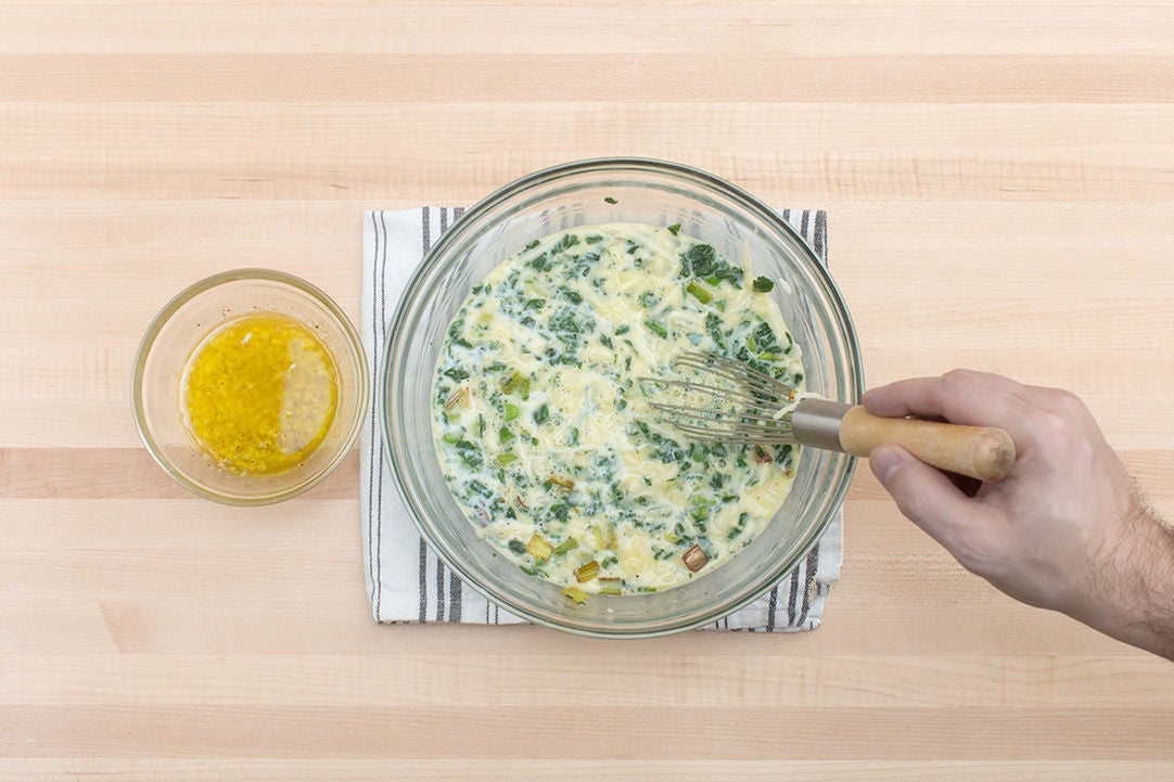 Recipe Asparagus & Fontina Quiche with Leek & SpinachGoat Cheese