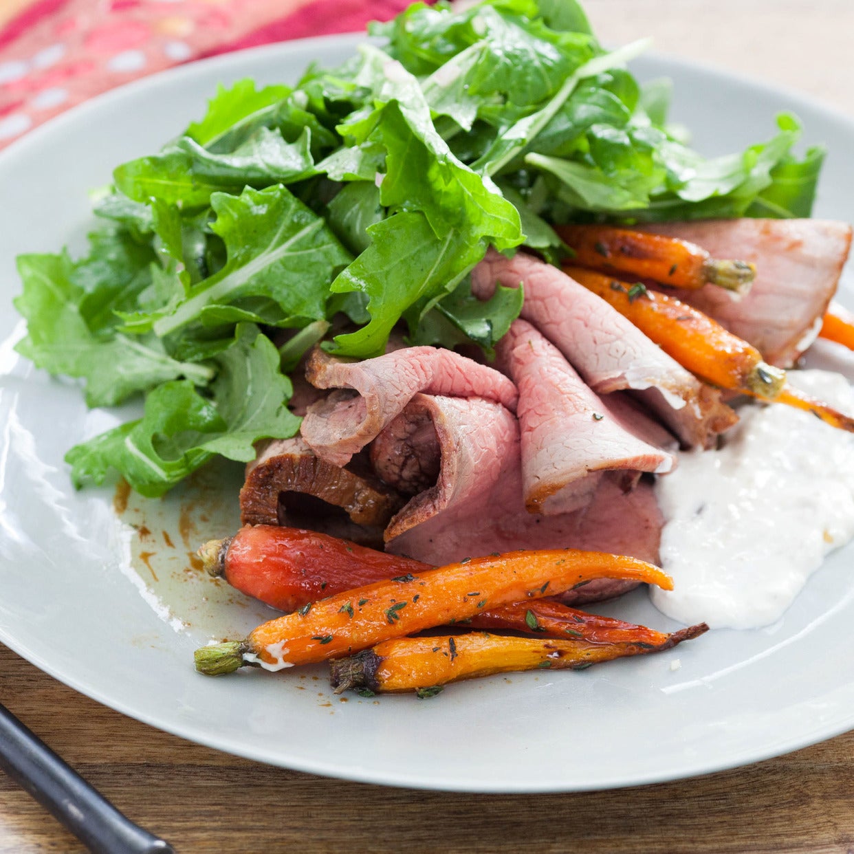 Recipe Roast Beef with Horseradish Sour Cream & Heirloom Carrots Blue Apron