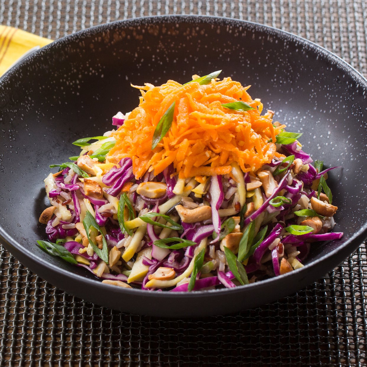 Recipe MisoSesame Shredded Salad with Red Rice & Gingered Carrots