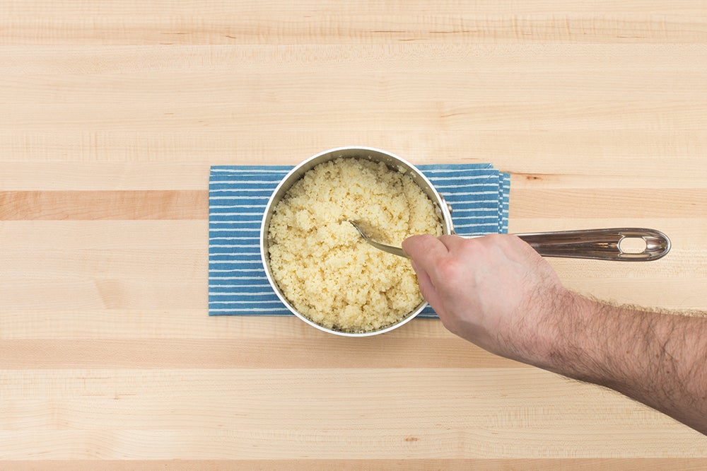 Recipe Eggplant Tagine with Couscous, Chickpeas & Feta Cheese Blue Apron