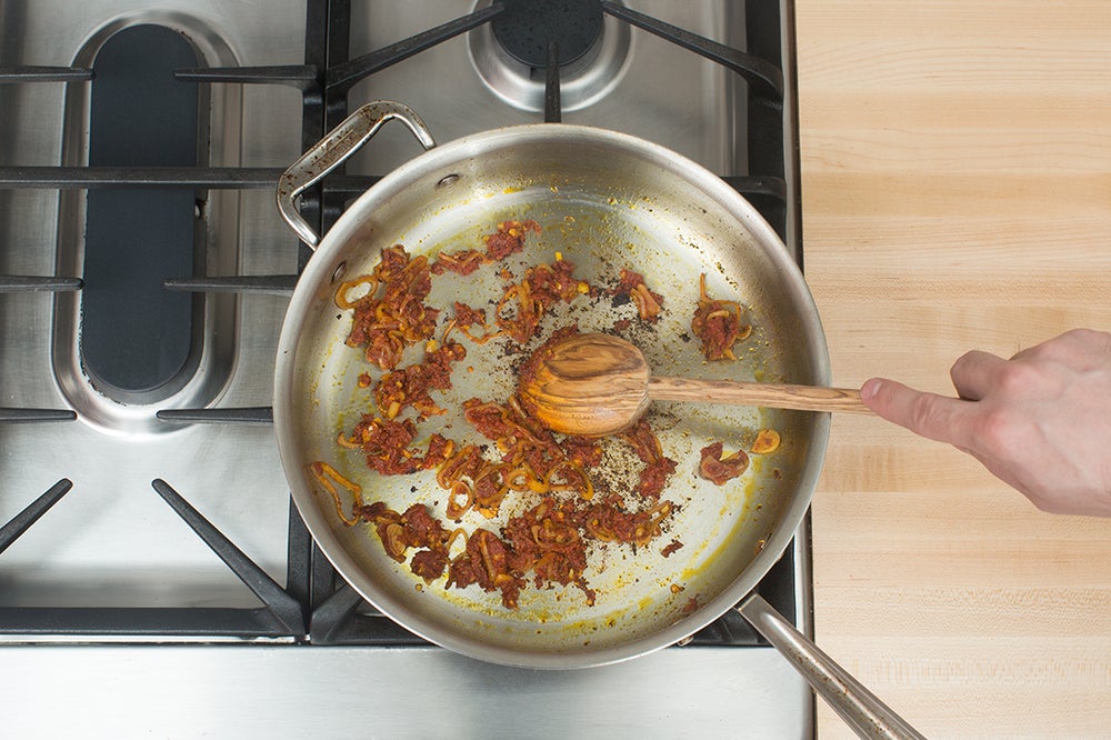 Recipe Eggplant Tagine with Couscous, Chickpeas & Feta Cheese Blue Apron