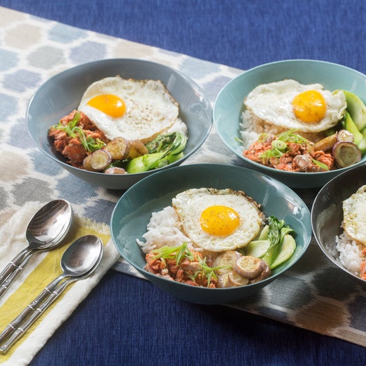 Recipe SesameHoisin Salmon & Rice Bowls with Fairy Tale Eggplants