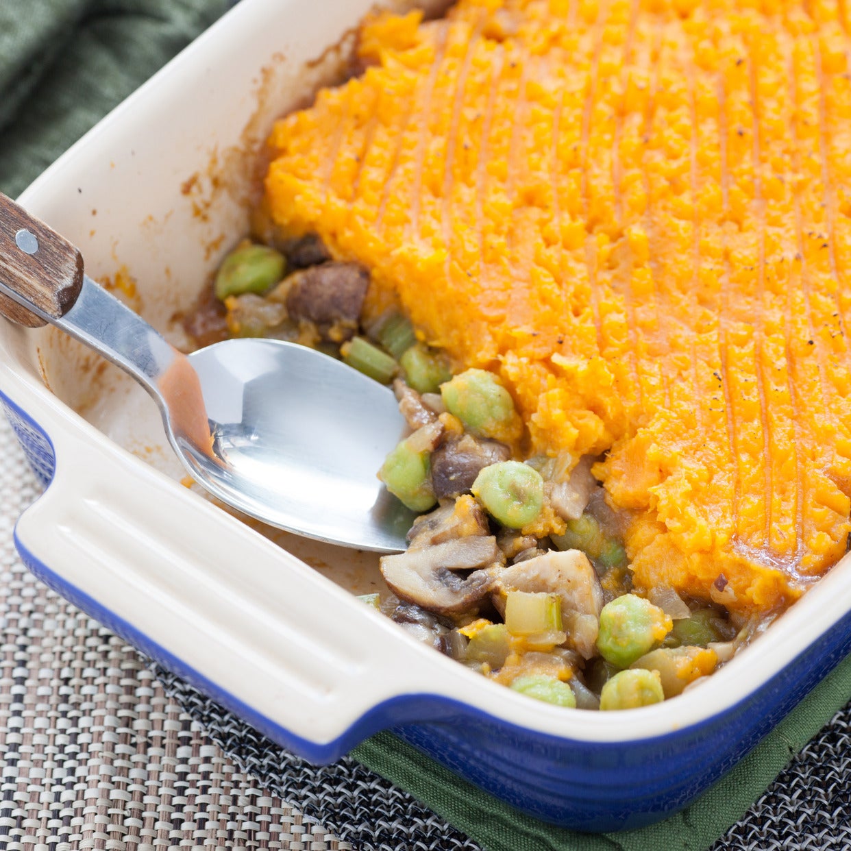 Recipe Mushroom & Sweet Potato Shepherd’s Pie with Fresh Green