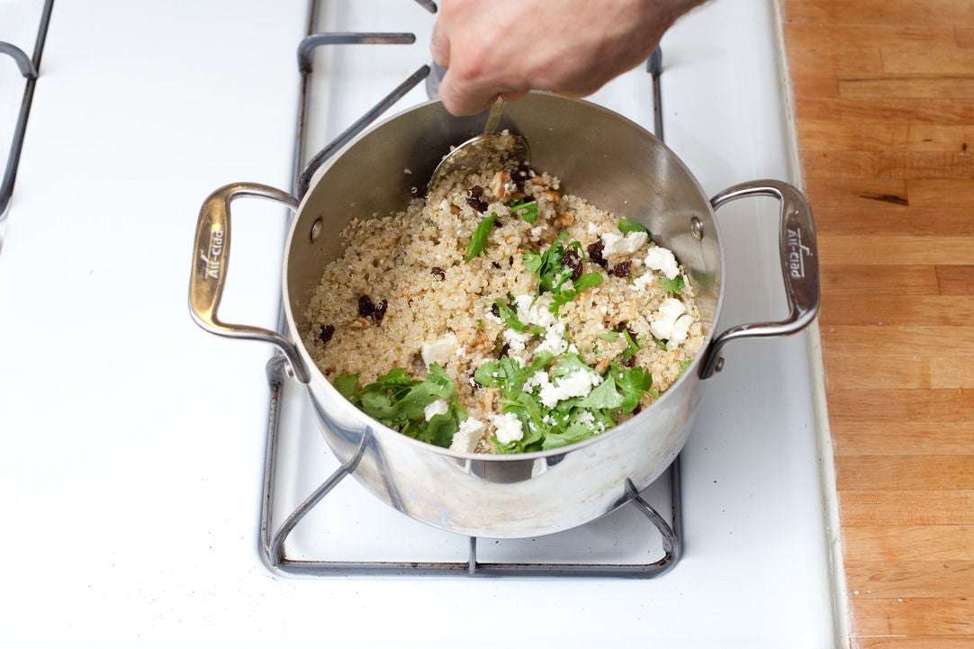 Recipe QuinoaStuffed Poblanos with Mole Sauce & Green Beans Blue Apron