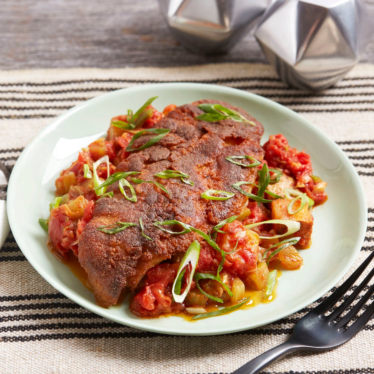 Recipe Blackened Catfish with Veracruz Sauce Blue Apron