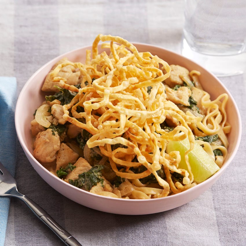 Recipe Chicken Khao Soi With Crispy Wonton Noodles Blue Apron