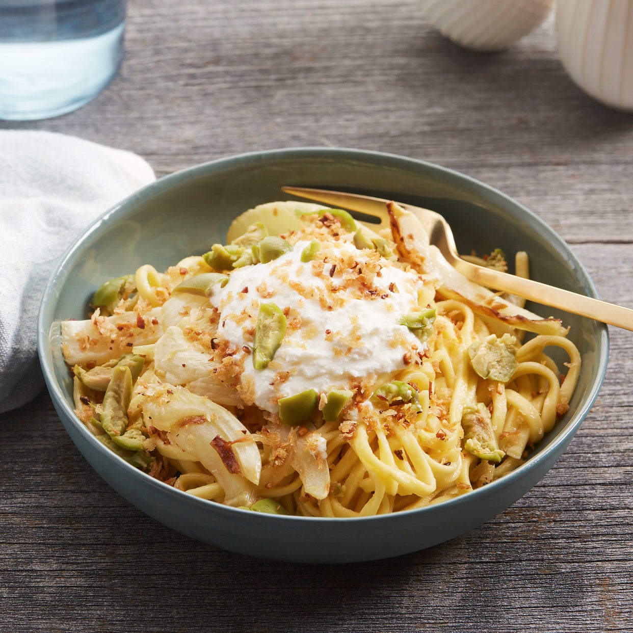 recipe fresh linguine pasta with roasted fennel garlic