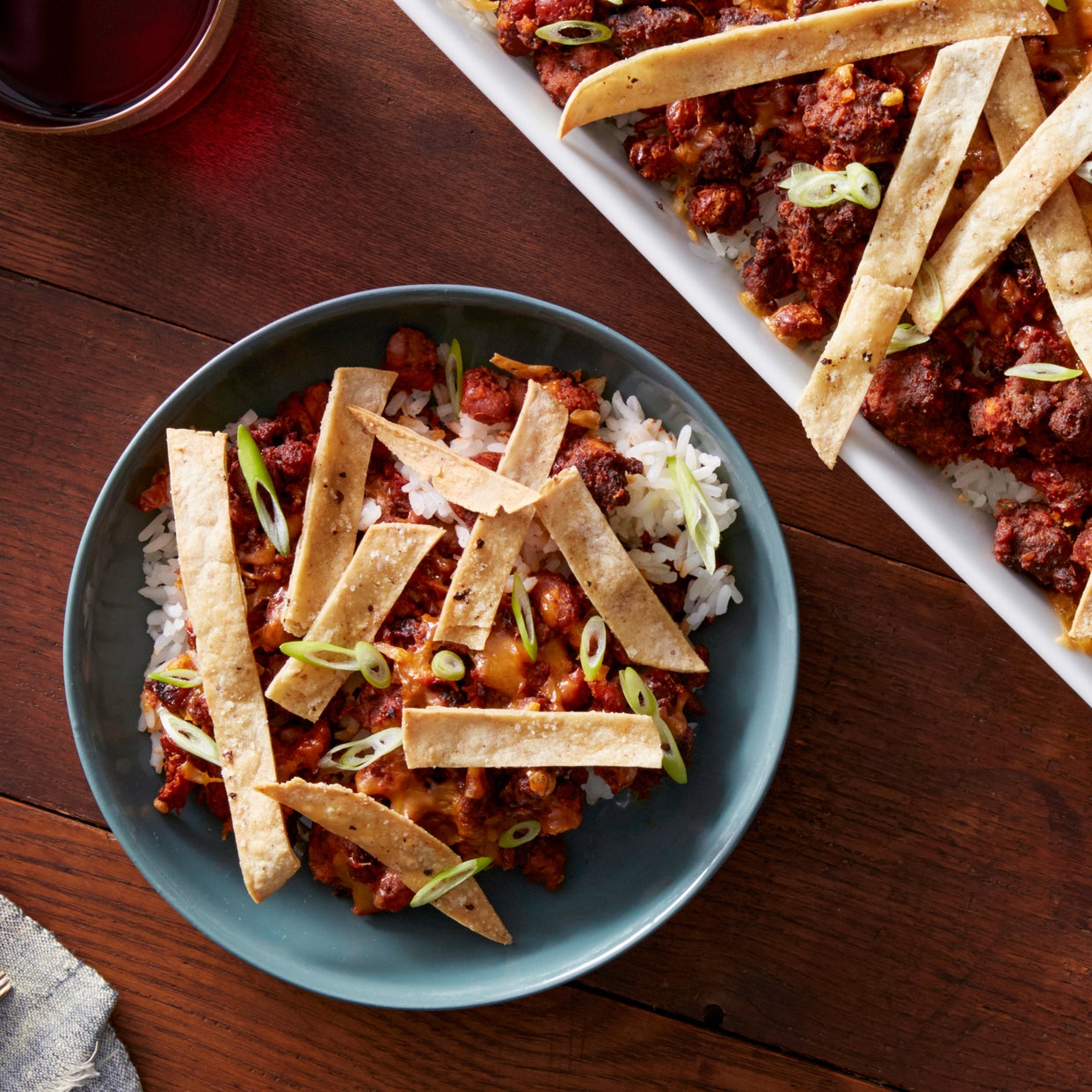 Recipe MexicanSpiced Beef & Rice Casserole with Crispy Tortilla