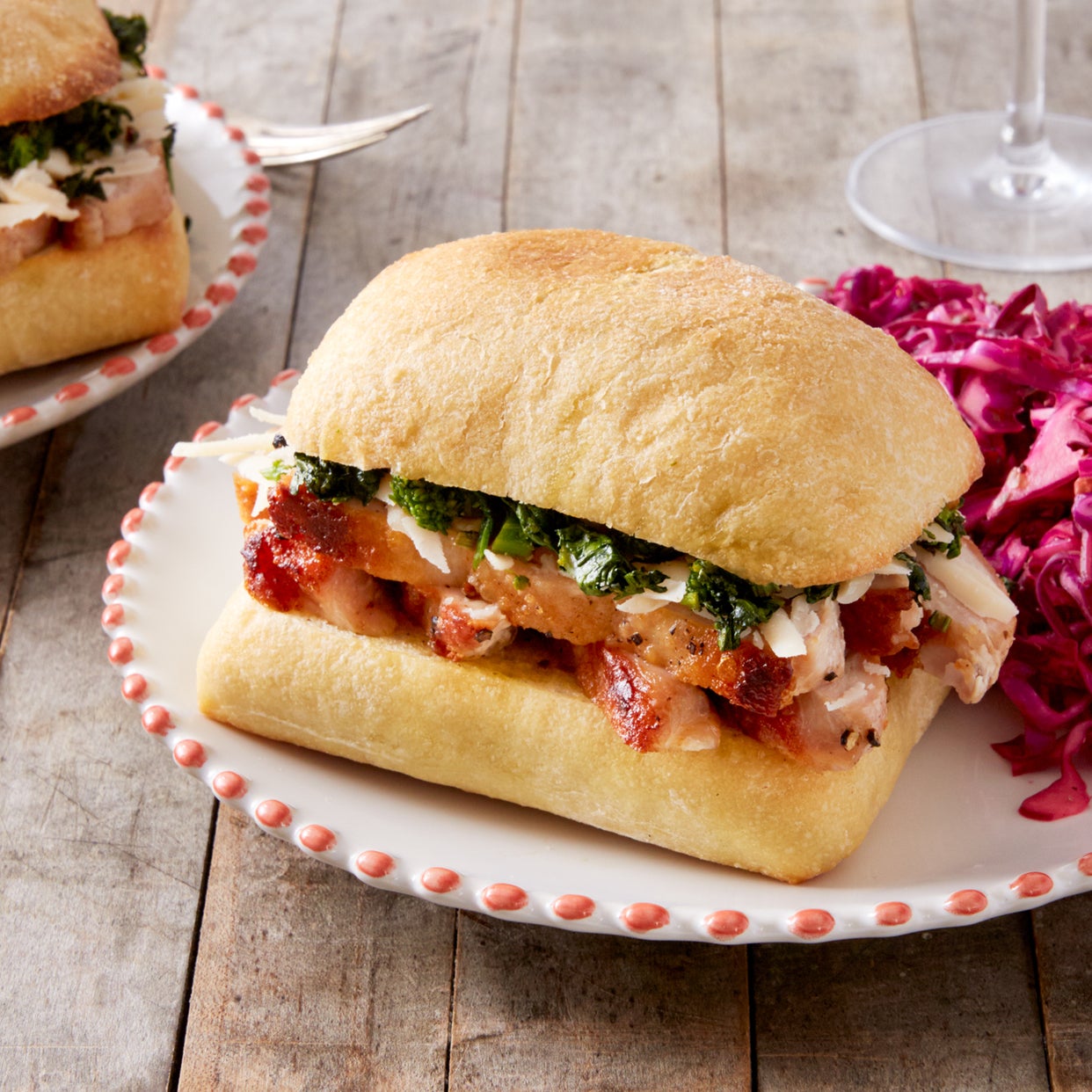 Recipe PhillyStyle Turkey Sandwiches with Broccoli Rabe & Cabbage