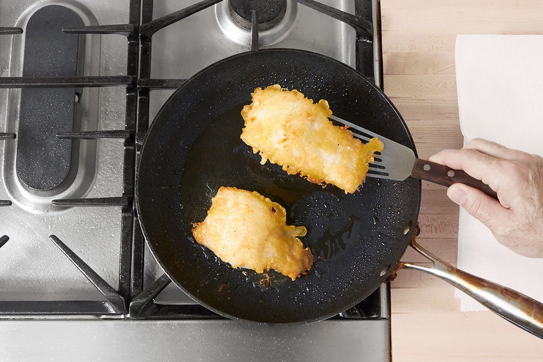 Recipe Tempura Fried Cod with ThaiStyle Vegetable Salad & Jasmine