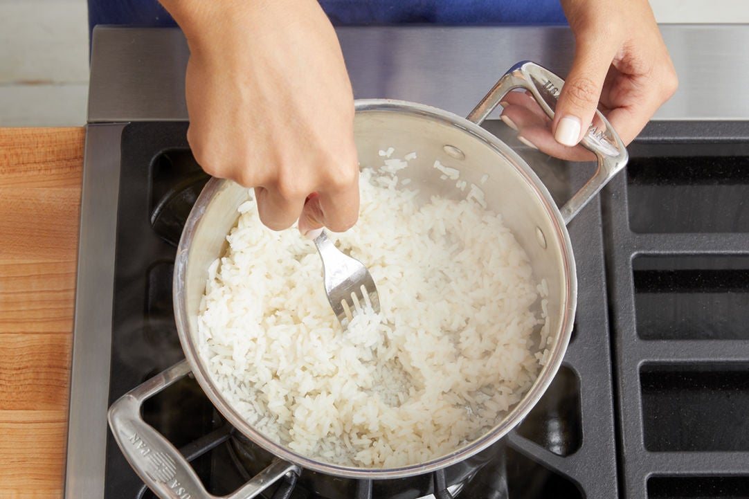 Cook the rice: