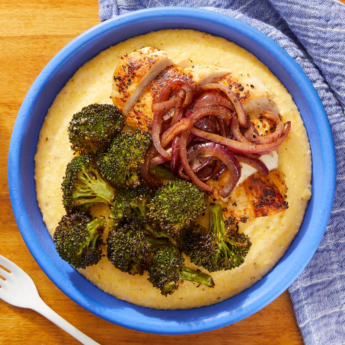 Recipe Chicken & Creamy Polenta with Roasted Broccoli & Balsamic