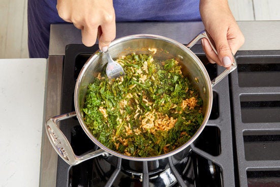 Make the kale rice: 