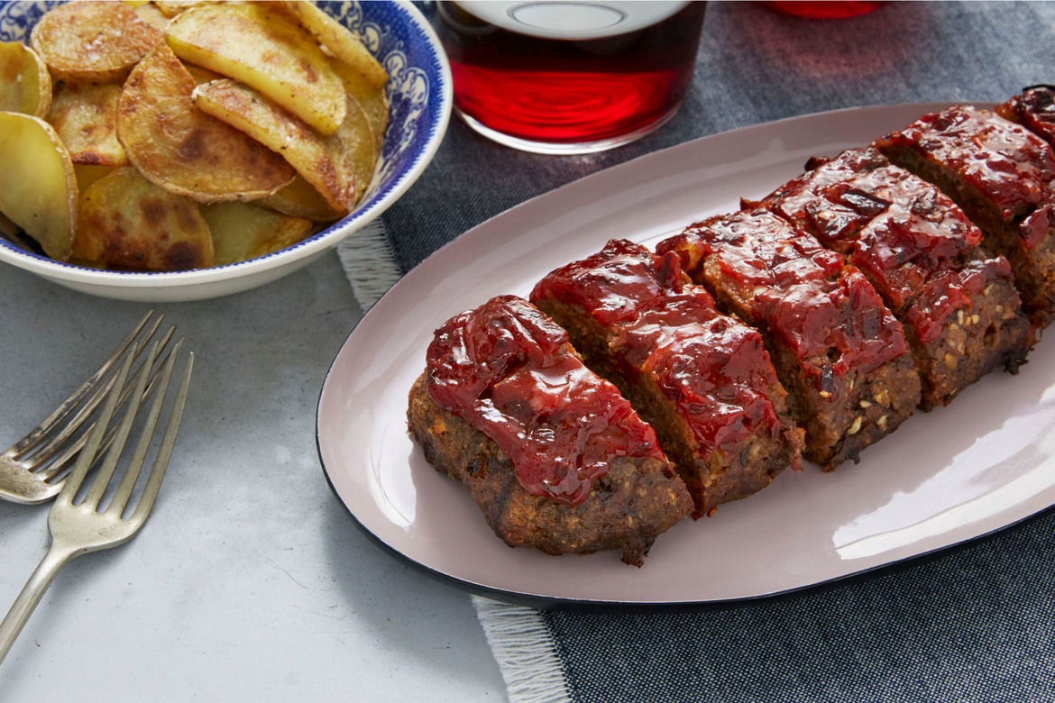Recipe ChipotleGlazed Meatloaf with Crispy Potatoes Blue Apron