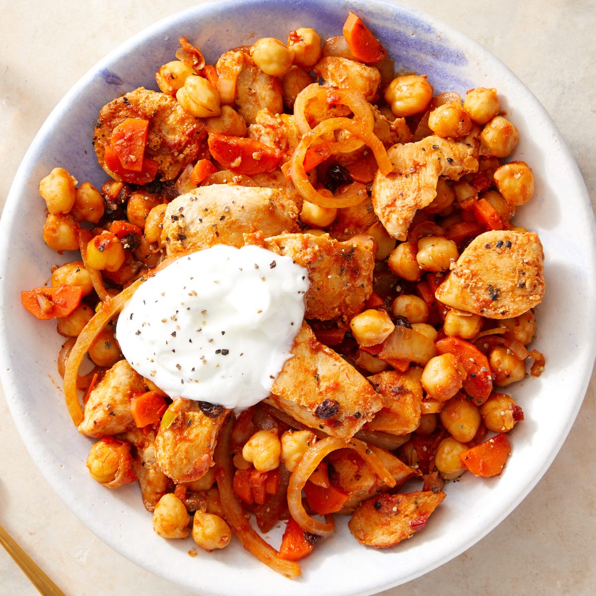 Recipe Harissa Chicken & Chickpeas with Greek Yogurt Blue Apron
