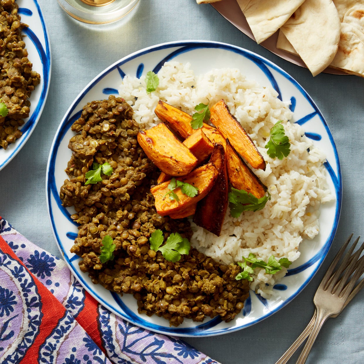 Recipe: Spiced Lentils & Basmati Rice with Roasted Sweet ...