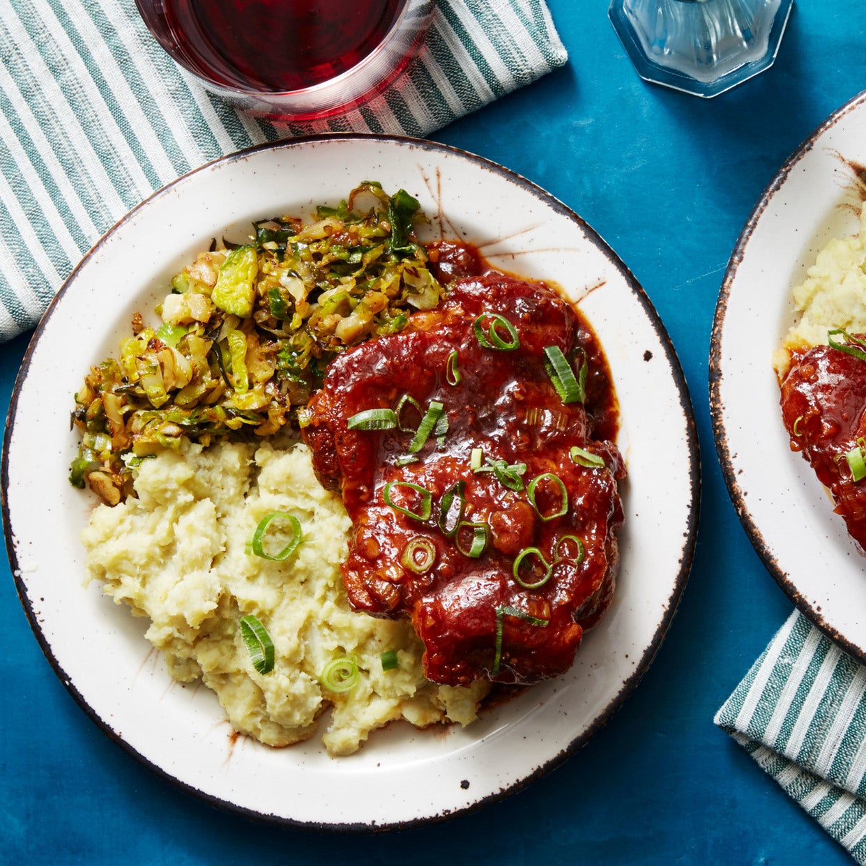 Recipe Chicken & Molasses Sauce with Mashed Japanese Sweet Potato