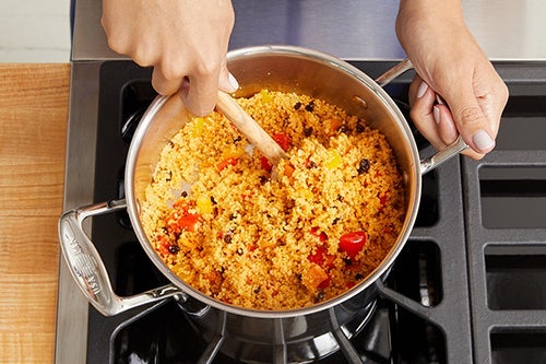Cook & finish the couscous: