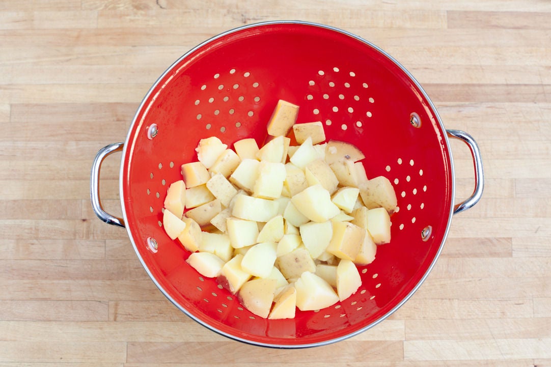 Recipe Steak & Summer Squash Kabobs with Blue Cheese Potato Salad