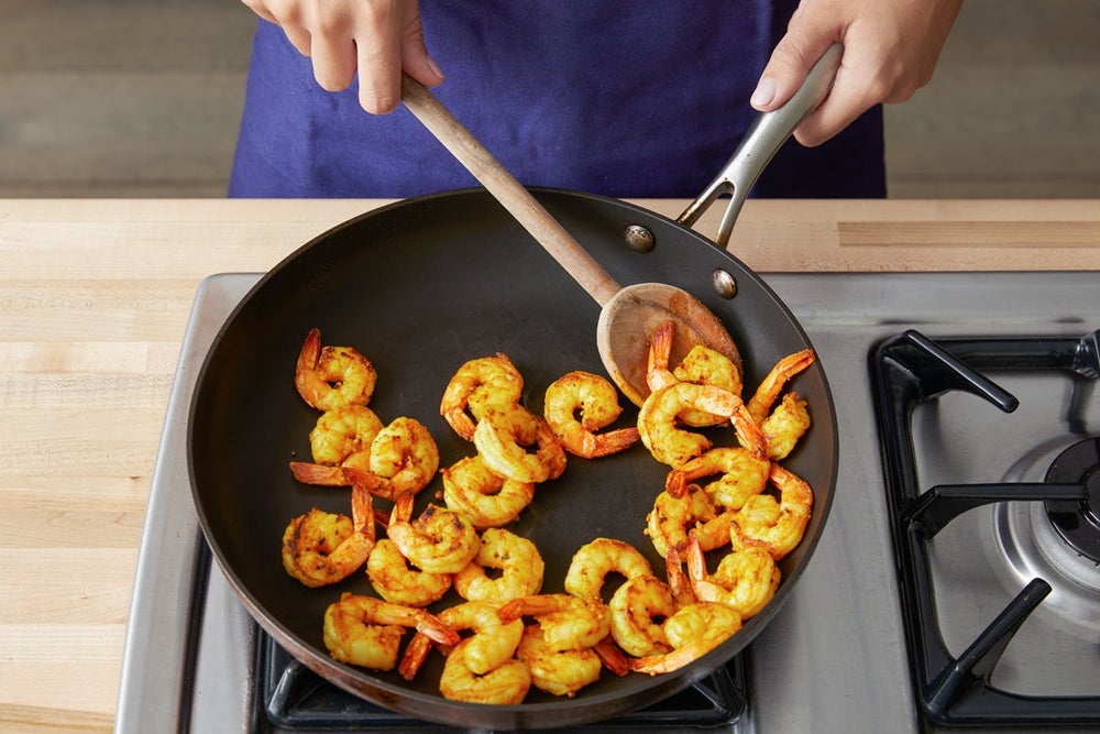 Recipe Vadouvan Shrimp & Sweet Chili Sauce with Aromatic Rice & Sesame