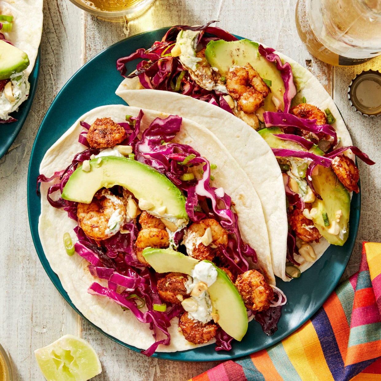 Recipe VeracruzStyle Shrimp Tacos with Cilantro & Lime Sour Cream Blue Apron