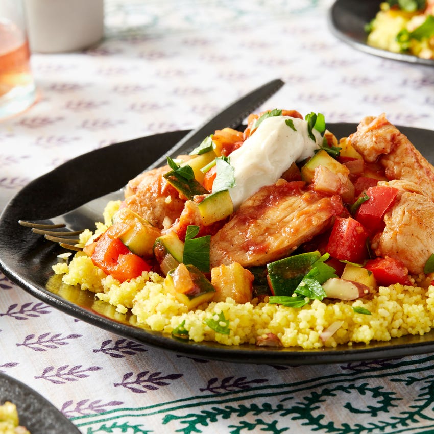 Recipe: Seared Chicken & Saffron Couscous with Summer ...