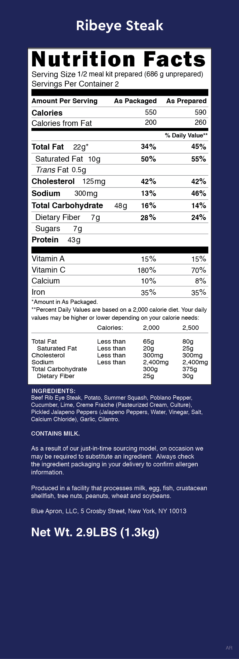 Recipe Ribeye Steak & Spicy Vegetable Hash with Marinated Cucumber