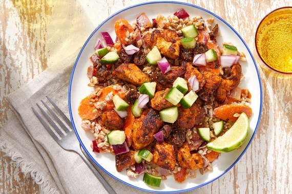 Lime & Fig Chicken With Creamy Vegetable Farro-image