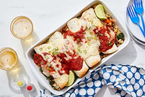 Butternut Squash Enchiladas with Honey-Chipotle Sauce-image