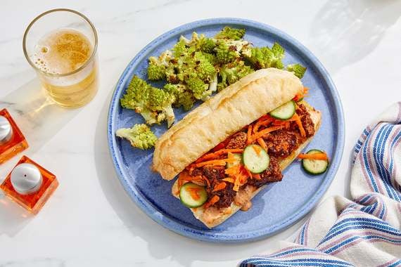 Tofu Bánh Mì with Sesame-Roasted Romanesco-image